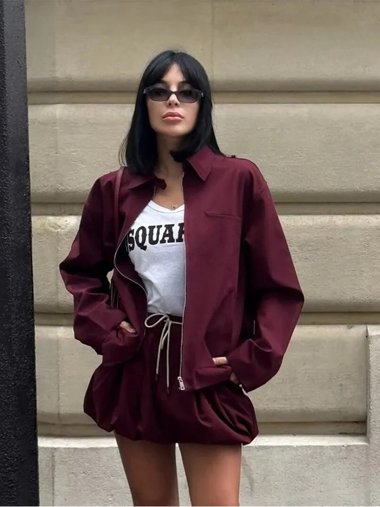 Miu Miu Dresses & Skirts - Bubble micro mini skirt set with oversized canvas jacket